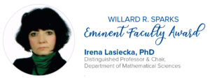 Irena Lasiecka uhonorowana Bestowed Lifetime AAAS Fellows